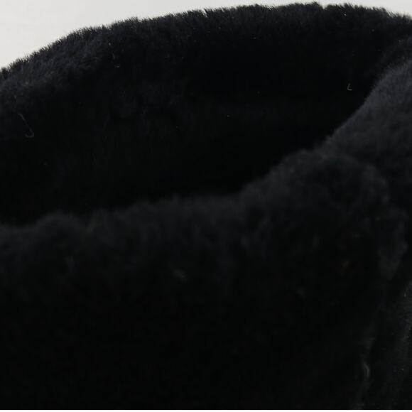 Alexander Wang SZ 8 Yumi Black Shearling Boots Silver Studs - Picture 8 of 10